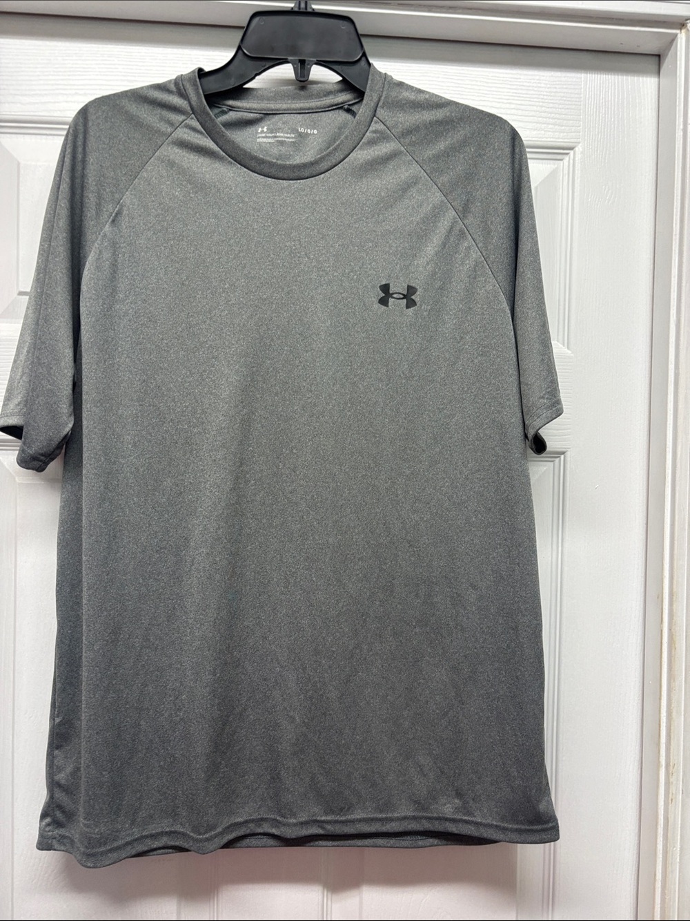 Under Armour Men’s Dark Heather Gray Short Sleeve Athletic Tee Large